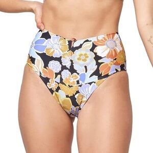 🆕 L SPACE Women's Fused Ry Classic Bikini Bottoms Floral Small Sugar and Spice